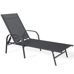 Sigtua, Tumbona de Jardin Exterior Respaldo Ajustable,Muebles de exterio para Jardín,Terraza，Balcón, Piscina, 195X69X94cm precio