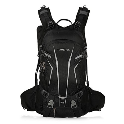 TOMSHOO Mochila Ciclismo 20L Impermeable para Excursionismo Ciclismo Alpinismo Senderismo Camping al Aire Libre con Cubierta de Lluvia y del Casco (30