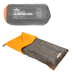 Milestone Camping 26700 Saco de Dormir Rectangular, Gris y Naranja, Soltero características
