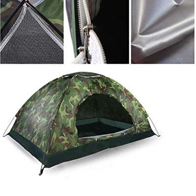 Dioche Tienda Impermeable de la Bóveda del Camuflaje, Tienda de Campaña Viva UV Impermeable de 2 Persona, Fácil Montaje para Aire Libre, Camping, Play