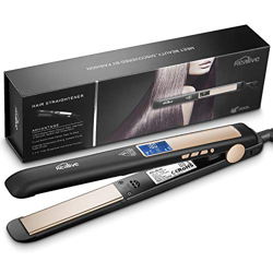 Kealive Plancha de Pelo, 2 en 1 Planchas Para el Pelo de Titanio con Pantalla Digital LCD, Calienta y Enfría Rápido, Fácil para Alisar, Temperatura Aj características
