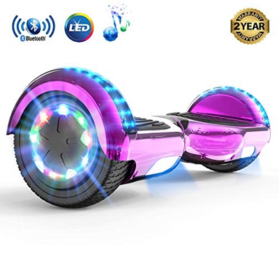 MARKBOARD Patinete Eléctrico Hoverboard, Hover 6.5 Pulgadas Board Leds, Potente batería de Litio, Bluetooth, Self Balancing, monopatín eléctrico Auto-