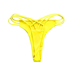 Fossen Brasileno Bikini Tangas Mujer Playa Traje de baño Bikinis Bottoms (M, Amarillo) características