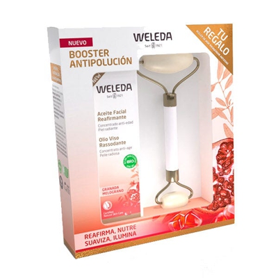 Estuche Aceite Facial Reafirmante De Granada + Roller De Jade