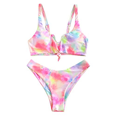 ZAFUL Tie Dye - Bikini para mujer Multi-a M