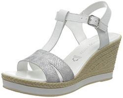 Marco Tozzi 2-2-28340-24, Sandalia con Pulsera para Mujer, Blanco (White Comb 197), 40 EU en oferta