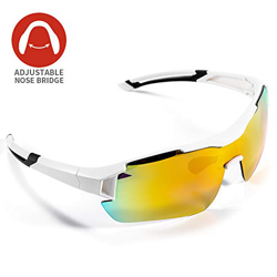 Gafas de Sol Deportivas,CrazyFire UV 400 Protección Gafas Deportivas Polarizadas con 5 Set De Lentes Intercambiables para Hombre Mujer características