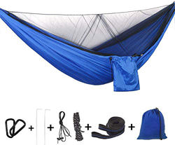 Bwiv Hamaca Ultraligera para Viaje y Camping Hamacas Colgantes Mosquiteras de Nylon Portátil Paracaídas Secado Rápido para Excursión Jardín de Carga 3 en oferta