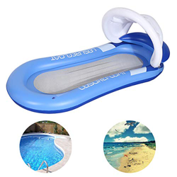 Queta Colchón de Aire Piscina Inflable Hamaca de Agua Juguetes de Agua Piscina de Verano Juguetes Azul 160 * 90 cm características