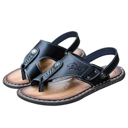 Summer sandals Sandalias de El Hombre cómodos Plana Cuero de PU Zapatillas Casuales Antideslizante Respirable Zapatos ortopédicos Viaje Verano Playa 2 características