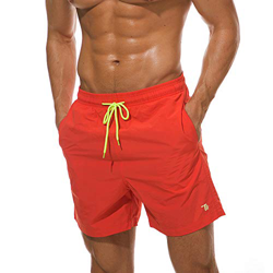 Donhobo - Bañador para hombre, pantalones cortos de playa, impermeables, de secado rápido, para surf Naranja naranja XL características