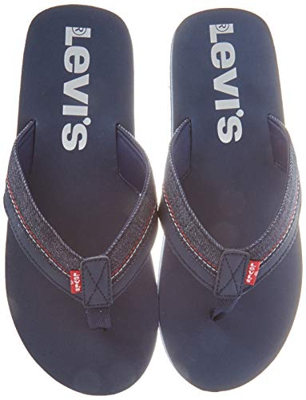 Levi's Mendocino_l, Chanclas para Hombre, Azul (Navy Blue 17), S