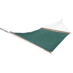 The Garden Hammocks® - Cesta de dormir acolchada para cama doble, color verde (soporte no incluido) características