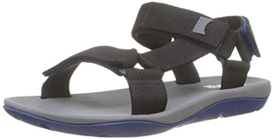 Camper Match, Sandalias con Punta Abierta para Hombre, Negro (Black 1), 41 EU