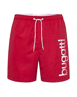 Bugatti® - Bañador para hombre en color azul marino, turquesa o negro Rojo (Tomato Red) XXL