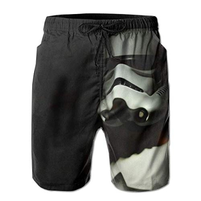 Bañadores Star Wars para Hombre, Pantalones Cortos Informales de Secado rápido para la Playa, bañadores con Bolsillos con cordón y Forro de Malla
