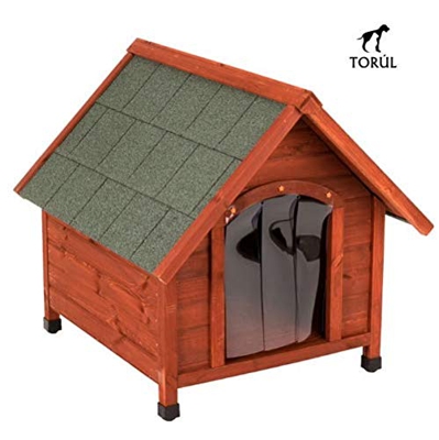 Spike Confort Torúl Caseta Puerta de Plástico para Mascotas Perros Grandes y Pequeños (L)