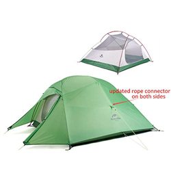 Naturehike Cloud-up 3 Tienda de Campaña Ultraligera para 3 Personas - Tienda Impermeable de Doble Capa para Trekking, 4 Estaciones(Verde) características
