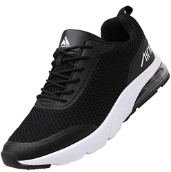 Mishansha Unisexo Low Top Zapatillas de Deporte Conveniente Cordones Hombre Mujer Calzado de Jogging Caminar Moda Ligero Zapatos Casuales Cómodos Plan precio