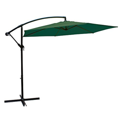 AKTIVE Garden 53886 Parasol excéntrico Banana, diámetro 270 cm, verde mástil aluminio precio