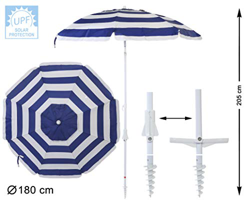 CREVICOSTA Marina Sombrilla con Espiral 180cm, diseño en oferta