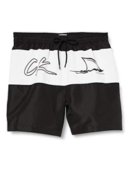Calvin Klein Medium Drawstring-Print Bañador, Negro (PVH Black BEH), Small para Hombre características