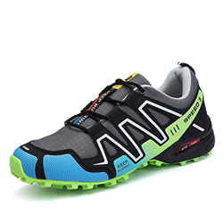 Zapatillas Trekking Hombre Zapatillas Senderismo Antideslizante Transpirable Al Aire Libre Zapatillas de Deporte Verde A43 precio