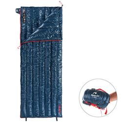 Naturehike Ultraligero de plumón de ganso blanco Rectangular Sacos de dormir de invierno 2 ℃ Límite (Azul marino) características