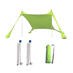 Carpa de Playa Canopy de Playa Portátil Plus Carpa de Playa con Anclas de Sacos de Arena UPF50 + Función de Protección Hyper UV Carpa de Sombrilla par características