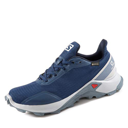 Salomon ALPHACROSS GTX W, Zapatillas de Trail Running para Mujer, Azul Sargasso Sea Pearl Blue Flint Stone, 40 2/3 EU en oferta