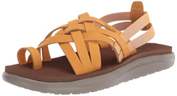 Teva Voya Strappy Leather, Sandalias de Punta Descubierta para Mujer, Amarillo (Sunflower Snf), 36 EU características