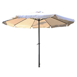 Kormax - Parasol Metal con Manivela, 3 Metros diámetro -Color Beige precio