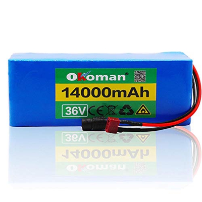 Bateria Bicicleta Electrica 36v 10S4P 14ah 500w Capacidad de Alta Potencia 36v 18650 Paquete de batería de Iones de Litio 14000mah Bicicleta eléctrica