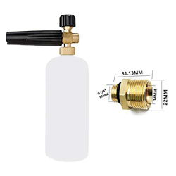 Espuma de Espuma para Lavar el Coche con Boquilla de Espuma Ajustable, Botella de pulverizador de jabón pulverizador 1 L para KRANZLE/Himore/Ubermann  precio