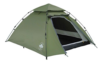 Lumaland Tienda de campaña Abovedada Light Pop Up Ligera para 3 Personas Camping Acampada Festival 215 x 195 x 120 cm Verde