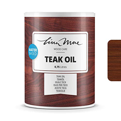 Aceite de Teka Con Acabado Natural al Agua - Protección y Restauración de la Madera Teca en Intemperie Ideal para Sillas y Mesas de Jardín, Tumbonas y en oferta