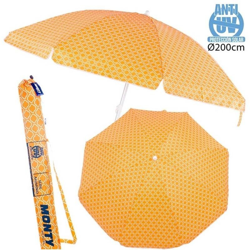 Bakaji Beach Parasol  200 cm - orange en oferta
