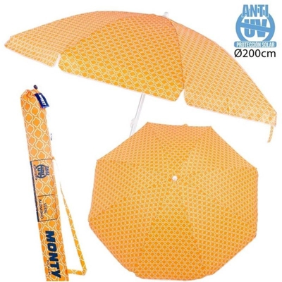 Bakaji Beach Parasol  200 cm - orange