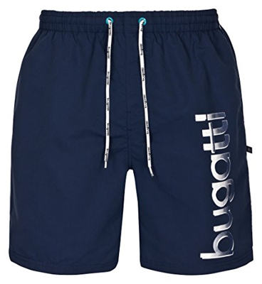 Bugatti® - Bañador para hombre en color azul marino, turquesa o negro azul marino X-Large