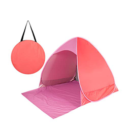 Chiatai - Tienda de campaña automática para playa, portátil, con clasificación UPF 50+, protección solar UV, impermeable, protección solar, color rosa en oferta