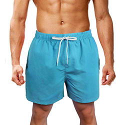 Farchat Bañador De Natación para Hombre Pantalones Cortos Baño Bóxers Playa Shorts Azul Celeste L características