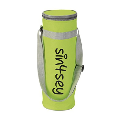 Bolsa nevera para botellas de hasta 1,5 l, con correa ajustable, lemon