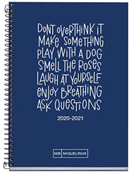 MIQUELRIUS - Agenda Escolar Write Curso Lectivo 2020-2021, Español, Semana vista, Tamaño 117x174 mm, Papel 70 g, Cubierta cartón extraduro, Color Azul en oferta