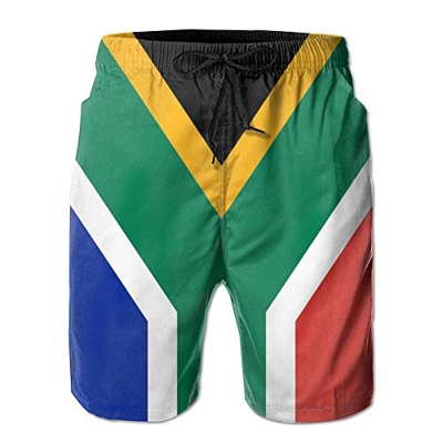 Men's Board Shorts Flag of South Africa Swimming Trunks Sport Pants