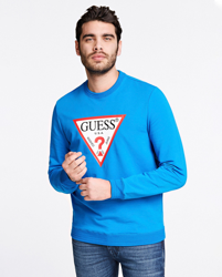 Guess - Sudadera De Hombre Bastian Cn Fleece Azul características