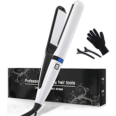 Plancha de Pelo Profesional, Plancha de Pelo Liso y Rizado El Rango de Temperatura de la Plancha de Pelo PTC es de 160 ℃ a 230 ℃ de Alto Rendimiento A