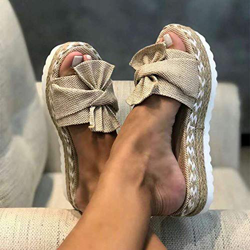 MEIZHEN Zapatilla de Plataforma con cuña para Mujer, Sandalias de Verano con Nudo en la Parte Delantera de la Playa, Sandalias Bohemia Moda Casual Oci características