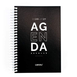 Casterli - Agenda Escolar 2020-2021 Basic Edition - Día Página, Tamaño A6 (Negro) precio
