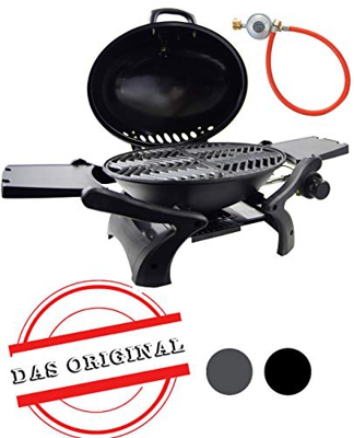 ACTIVA Crosby Barbacoa de Gas de Mesa (Quemador de 3,4 kW), Negro, 94 x 41 x 45.5 cm