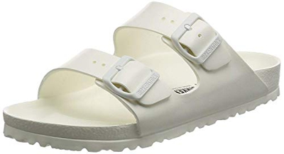 Birkenstock Classic Arizona EVA, Zuecos Unisex, Blanco - Weiß (White), 38 EU